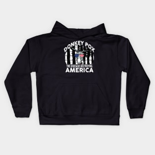 Donkey Pox The Disease Destroying America Kids Hoodie